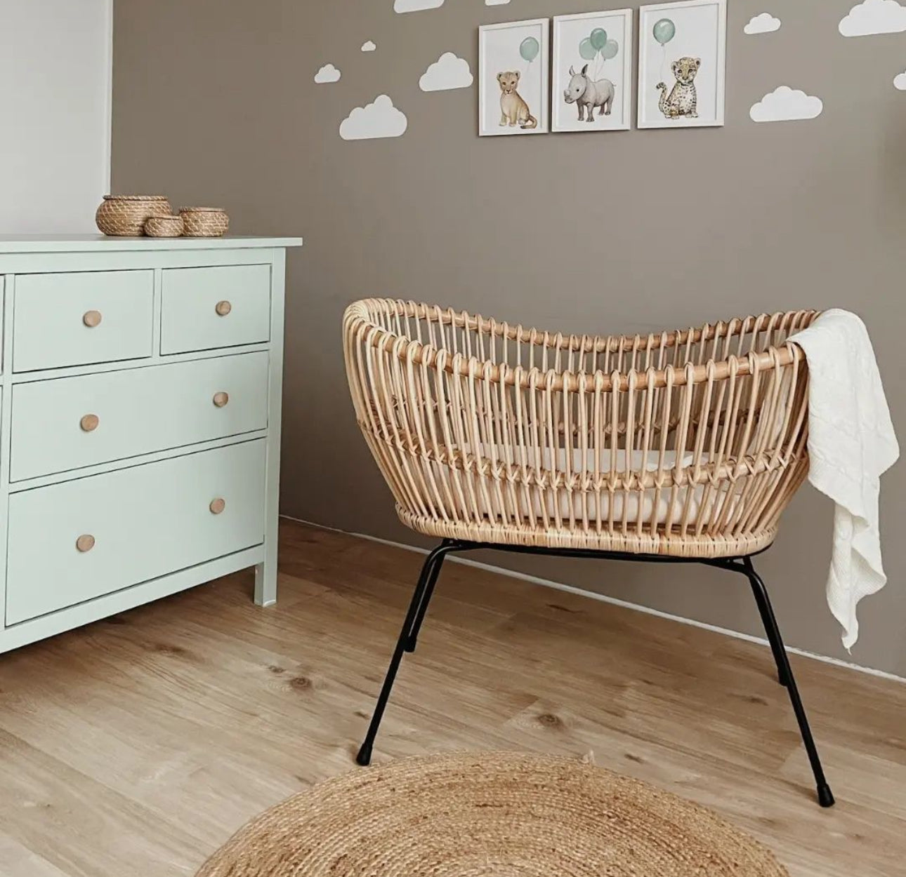 Rattan Babybett Mila