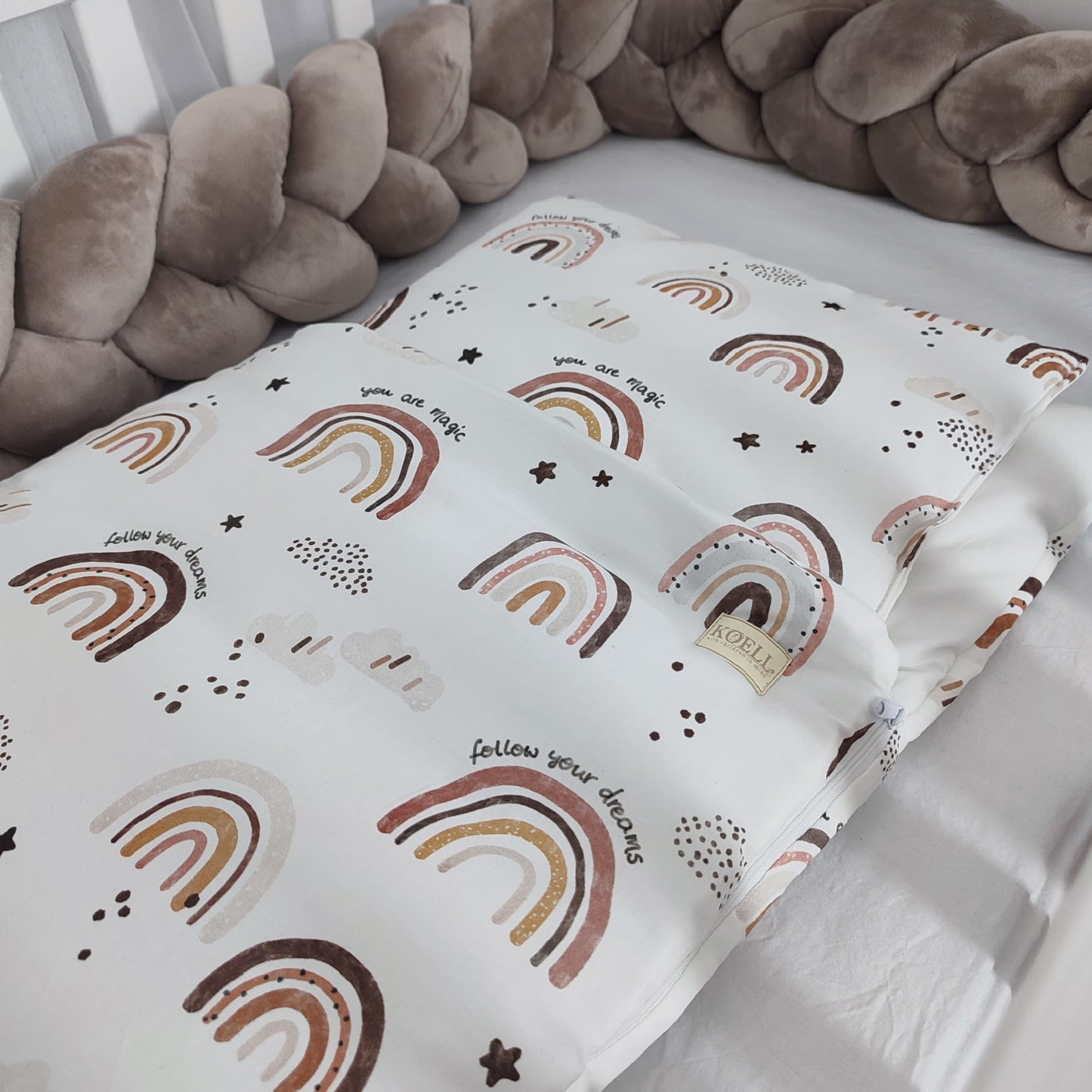 Schlafsack Regenbogen inkl. Kissen